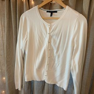 White cardigan— White House Black Market